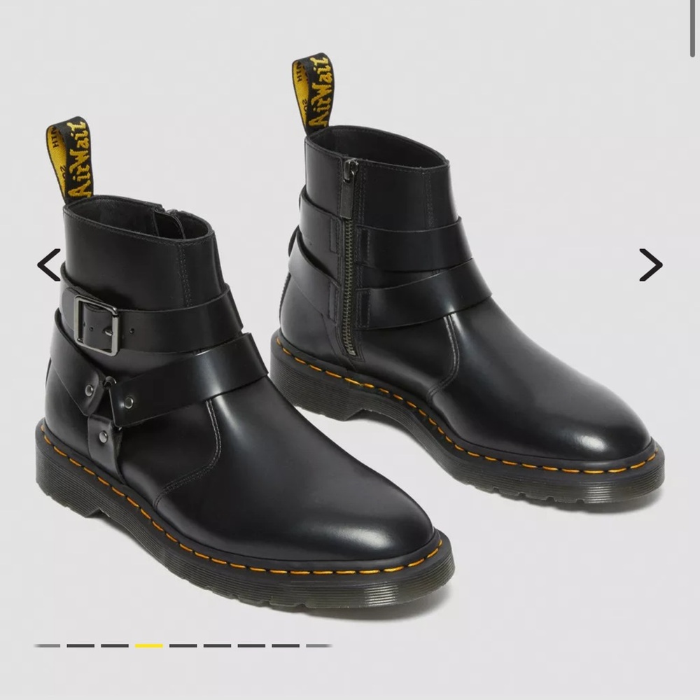 DR. MARTENS JAIMES LEATHER HARNESS CHELSEA BOOTS